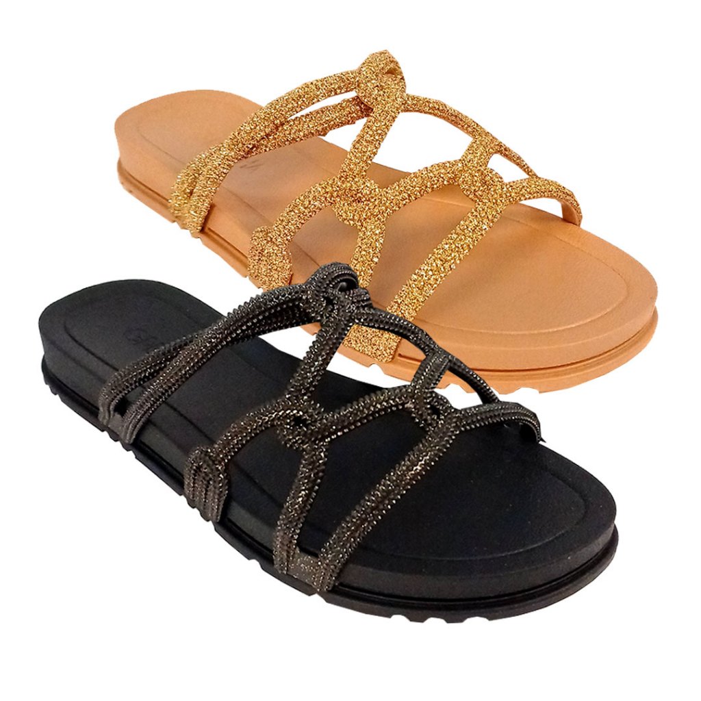Chinelo Feminino Rasteirinha Acolher Grendha 19082 - Women Shoes