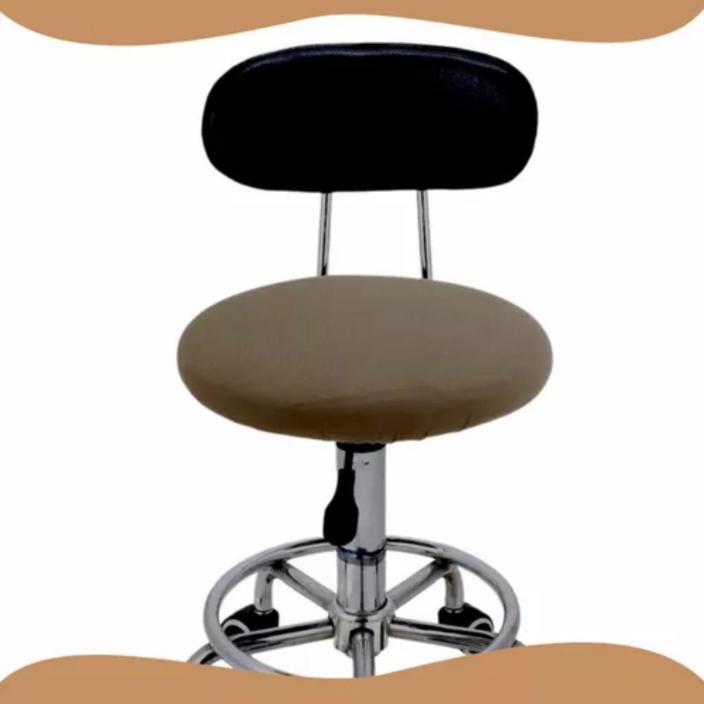 Kit 6 Capas Para Banqueta De Cozinha E Consultorio Redonda De Malha Gel Resistente em Oferta na Shopee