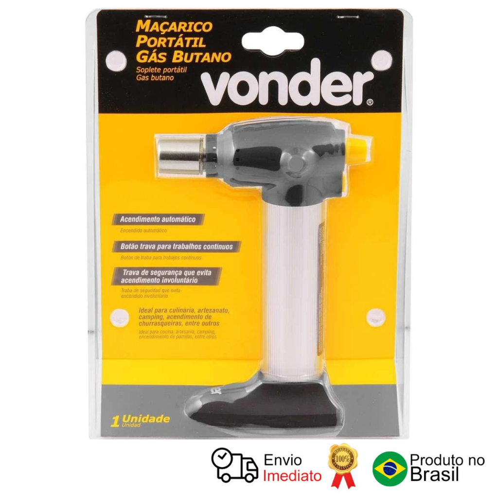 Maçarico Portátil Gás Butano Vonder em Oferta na Shopee