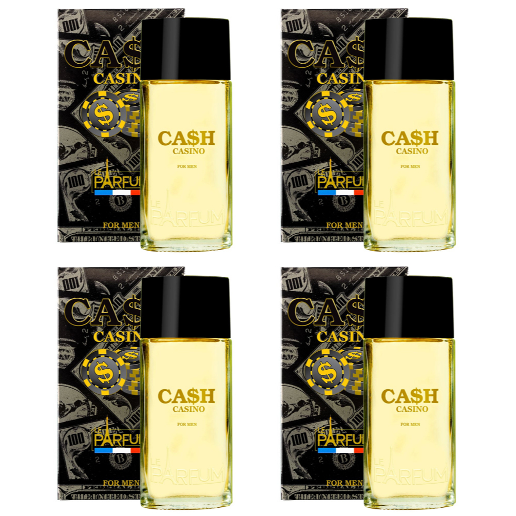 Kit com 4 perfumes Cash Cassino75ml cada - Le Parfum
