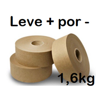 Fita Gomada sem reforço 70mm Para Caixa de Papelão Rolo 1,6 Kg em Oferta na Shopee