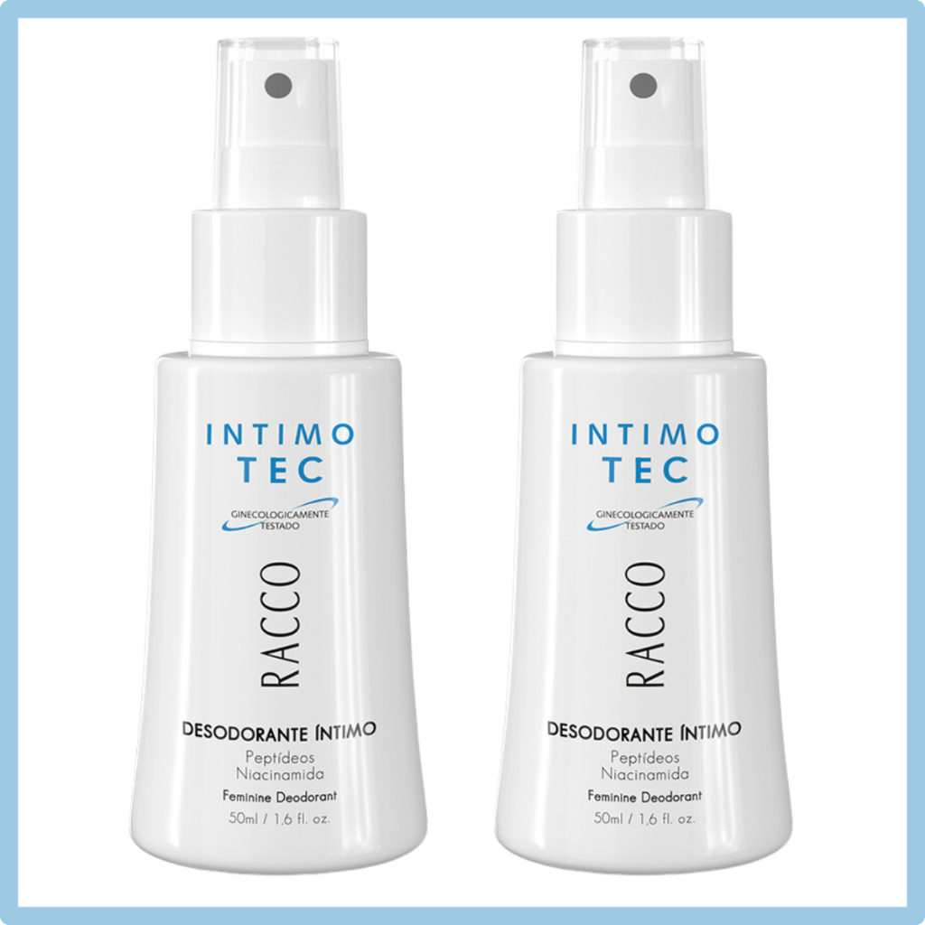 Kit 2 Íntimo Tec Clarea Rejuvenesce Desodorante Intimo 50ml Íntimos Racco Original Virilha Manchas