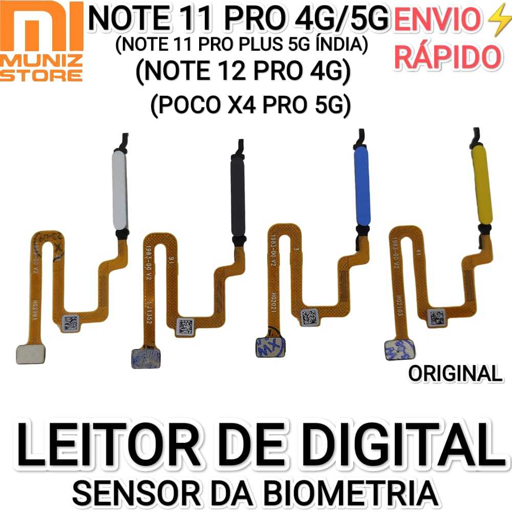 Sensor de Biometria Redmi Note 11 Pro 4G/5G/11 Pro+(Plus)/12 Pro 4G/Poco X4 Pro Leitor Biométrico 2209116AG em Oferta na Shopee