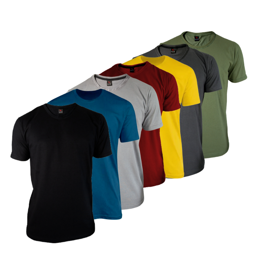 kit 5 Camiseta Masculina fio 30 Lisas Cor Sortida Masculino Camisa Academia Masculinas Adulto