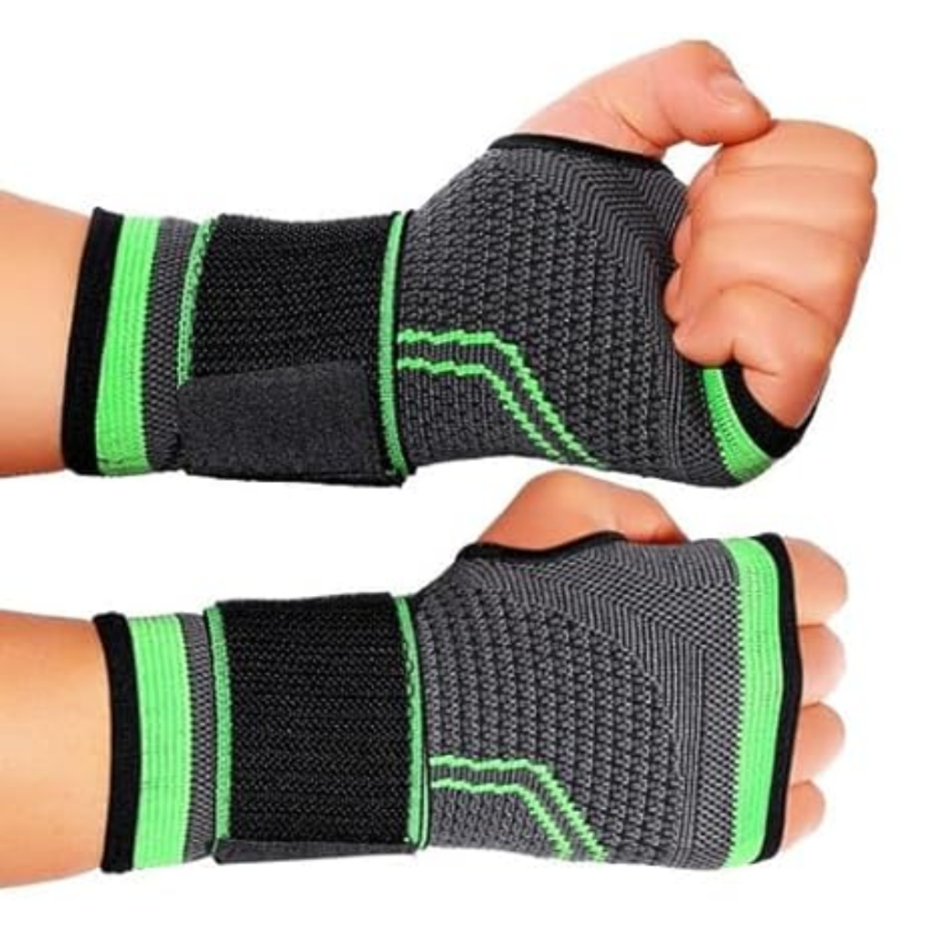 Par 2 Munhequeiras Alta Compressão Tensor Protetor Punho Pulso Tendinite Dor Esporte