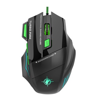 Mouse Gamer Jogos Laser 3600dpi Usb Com Fio Led 7 Botões Iluminado em Oferta na Shopee
