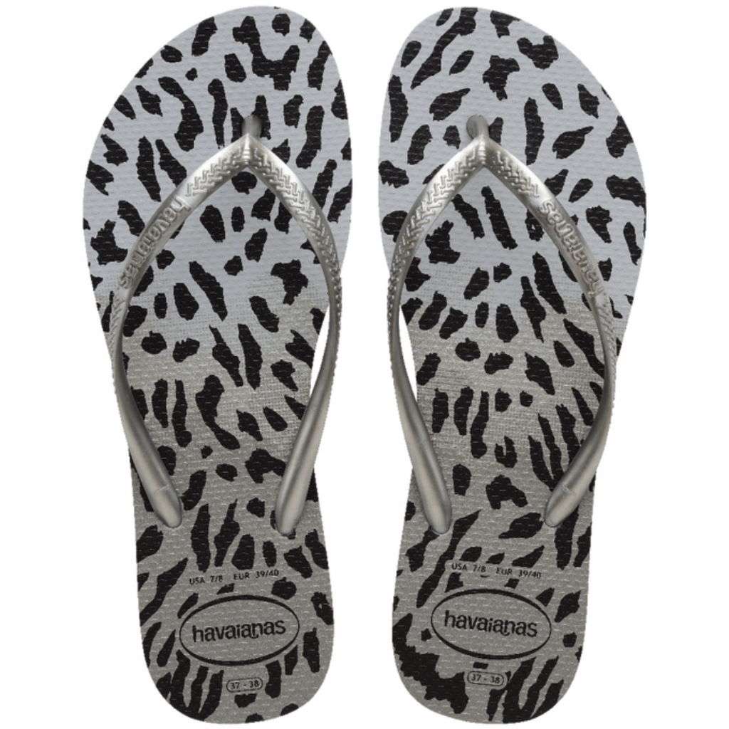 Sandalia Feminina - Chinelo Havaianas Oncinha Slim Animals Tira Fina