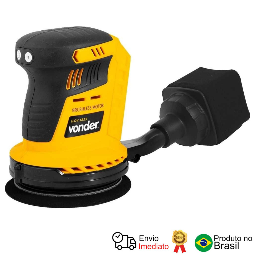 Lixadeira Roto-Orbital 18V Sem Bateria Ilov 1813 Vonder em Oferta na Shopee