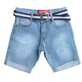 Bermudas Shorts Jeans Premium + Cinto Infantil Menino em Oferta na Shopee