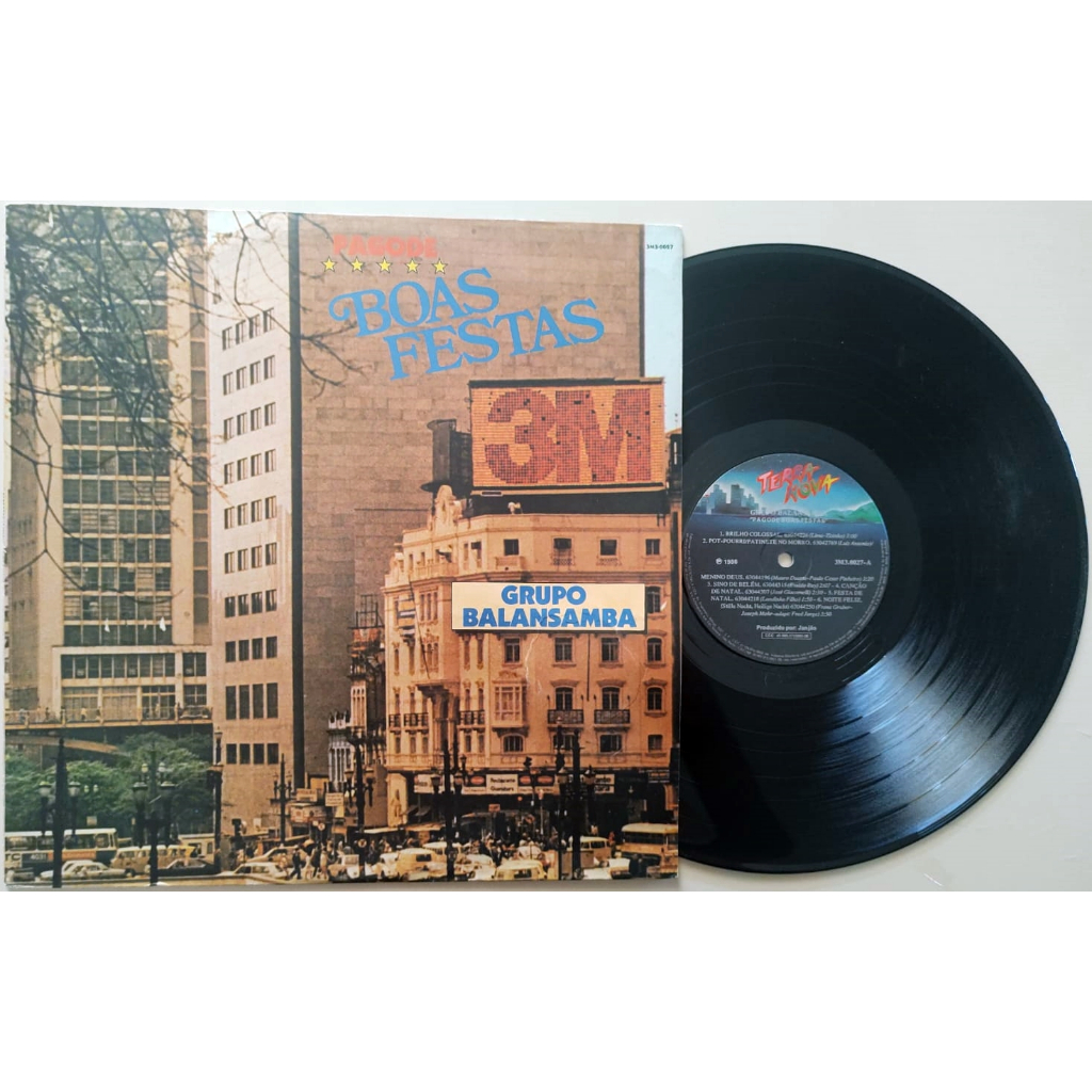 Disco de Vinil / Lp: Grupo Balansamba - Pagode Boas Festas (Paulo César Pinheiro, Assis Valente, Natal, Samba)