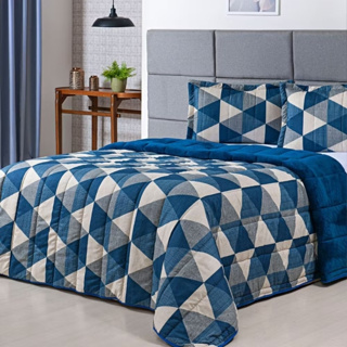 EDREDON CASAL ESTAMPADO AVULSO 1 PEÇA (ESTAMPAS SORTIDAS) em Oferta na Shopee