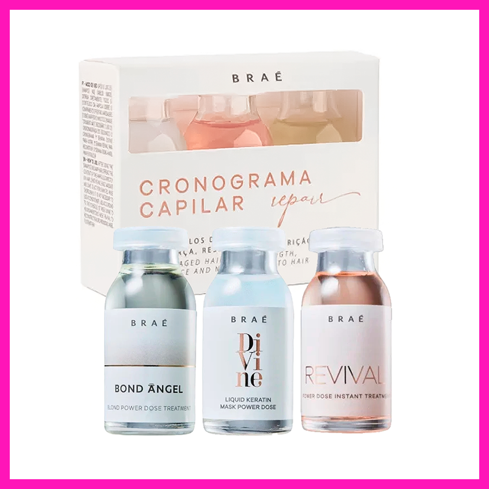 Braé Cronograma Capilar Repair 13ml (Mais Força, Resistência e Nurição para os Fios) em Oferta na Shopee