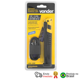 Lanterna Recarregável Dobrável Led Lrd 200 Vonder em Oferta na Shopee