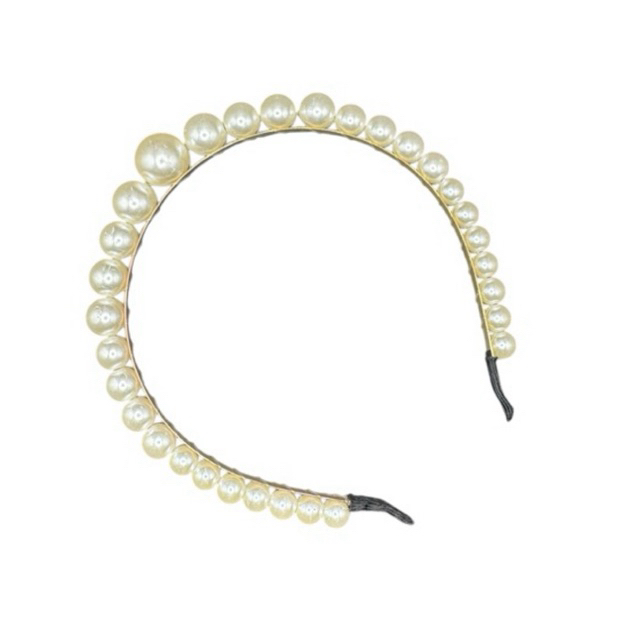 Tiara de Pérola T01 Feminina Noiva Moderna Arquinho de Cabelo Princesa Estilosa Elegante Daminhas