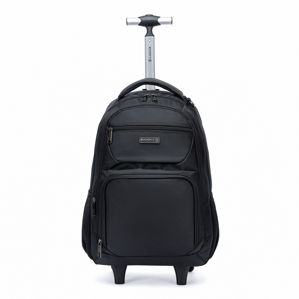 Kit Mochila Com Rodinhas Swicky Executiva Grande Resistente Trabalho Moderna