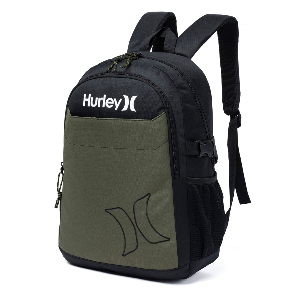 Mochila Masculina Hurley Verde Faculdade Trabalho Viagem Grande Reforçada
