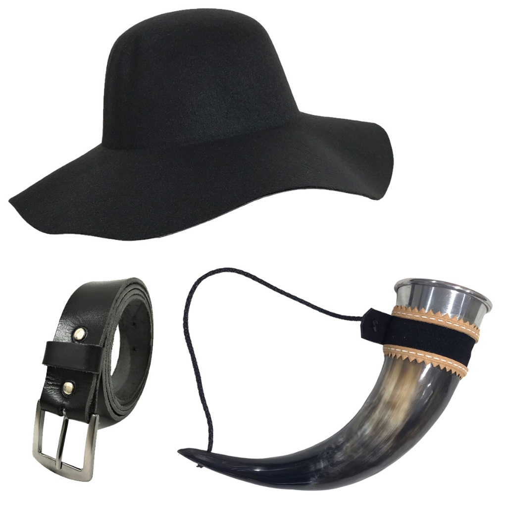 Kit Chapéu Cata Ovo Trucker E Copo Bainha Com Cinto Maçonaria