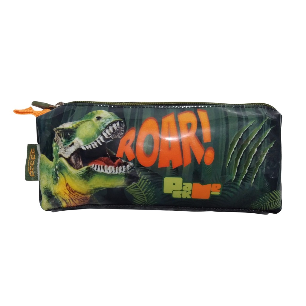 Estojo Escolar Simples Pacífic 9104J13 Pack Me Dinossauro