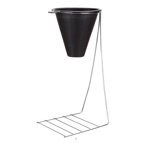 Suporte Grande 33cm Para Coador De Café Aço Cromado Boca Larga C/ Coador P/ Filtros Plástico Reforçado