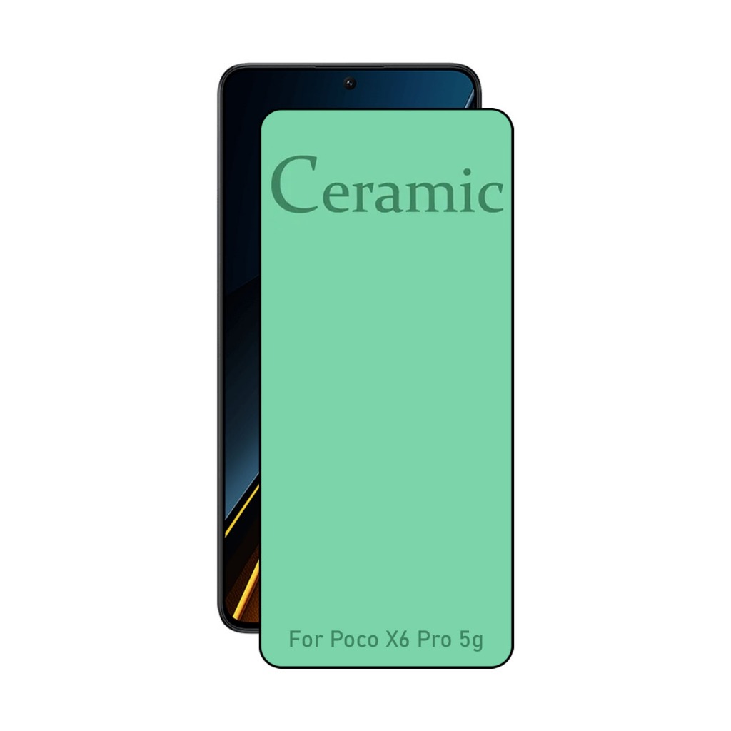 Kit Para Poco X6 Pro 5g | Película de Cerâmica - Capa Anti Shock - Película da Câmera 3D