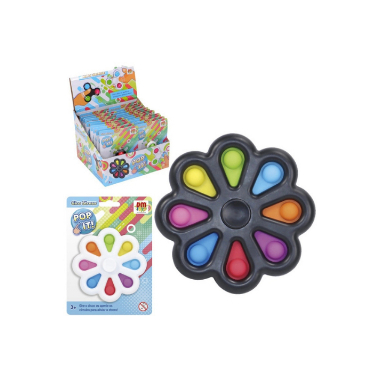 Figdet Toys - Pop It Giro Stress 8 - Cores Sortidas - Dm Toys em Oferta na Shopee