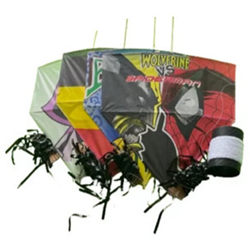 Kit Pipeiro 4 Pipa 45 Cm + Rabiola + Linha