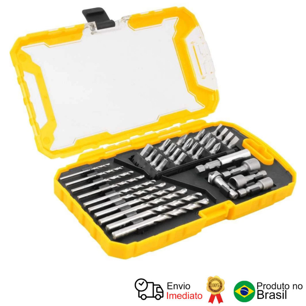 Jogo De Bits Brocas E Soquetes Com 35 Peças Vonder