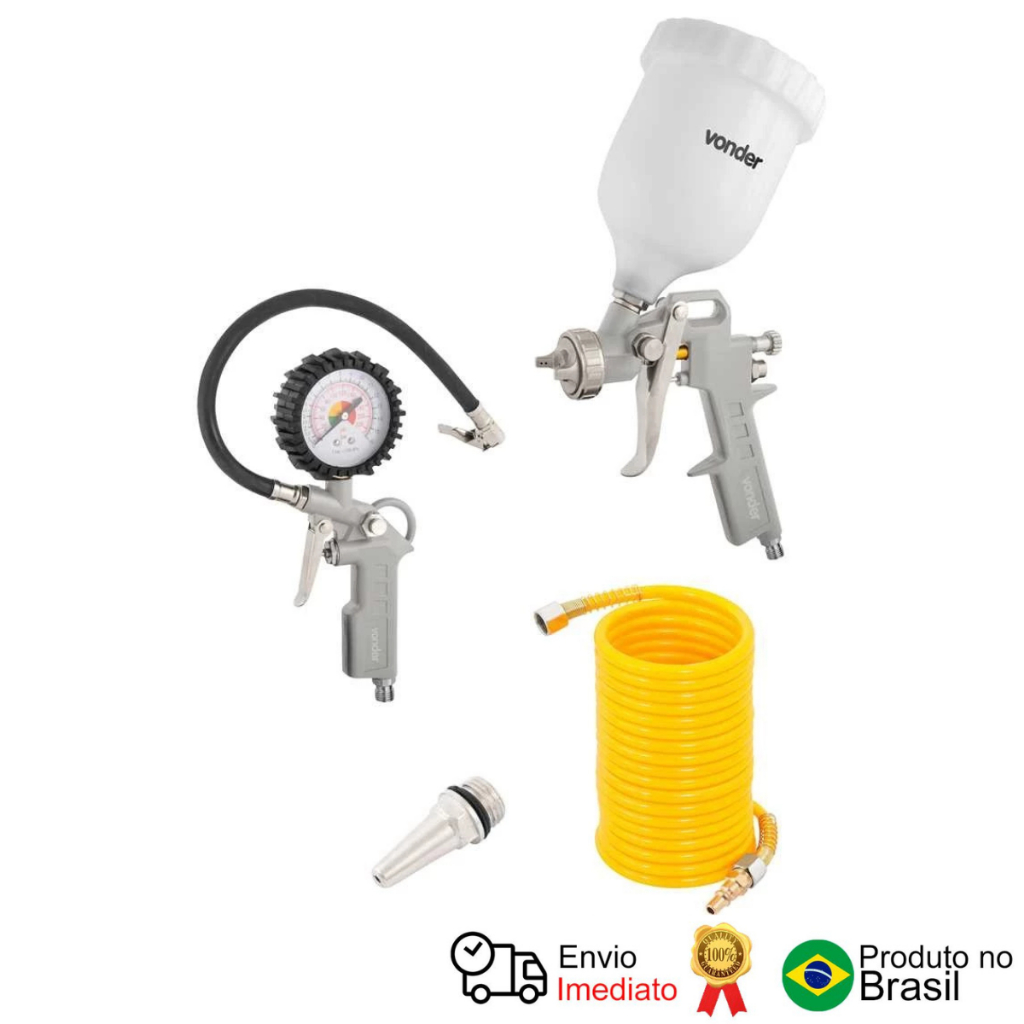 Jogo De Acessórios Para Compressor Com 4 Peças Acv 4 Vonder