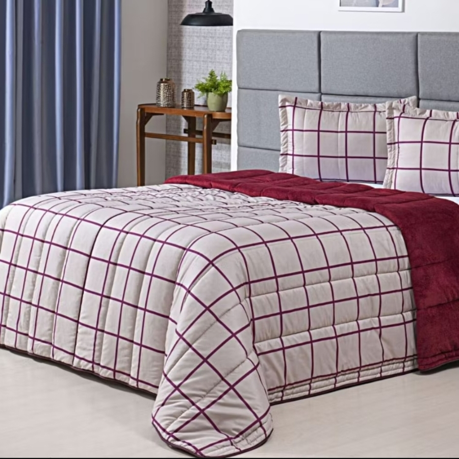 EDREDON CASAL ESTAMPADO AVULSO 1 PEÇA (ESTAMPAS SORTIDAS)