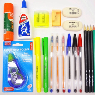 Material Escolar Kit 21 Itens (13) em Oferta na Shopee