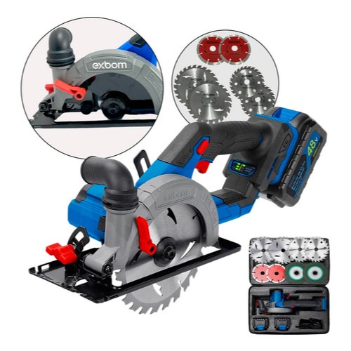 Serra Circular Profissional Recarregável Portátil Brushless Bateria 48v Ferramenta De Madeira Rodapé em Oferta na Shopee