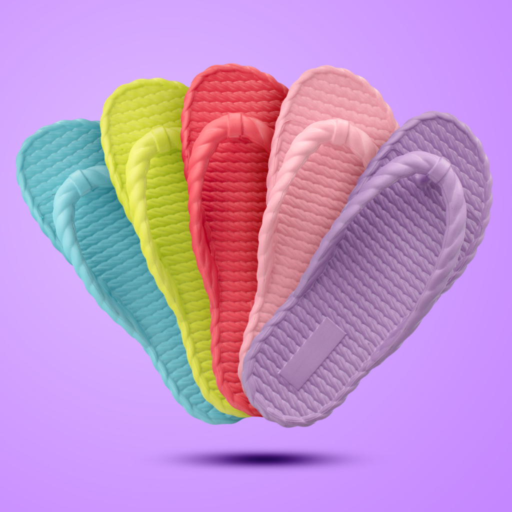 Chinelo Nuvem EVA Trança Neon Antiderrapante Macio e Confortável OFERTA IMPERDÍVEL