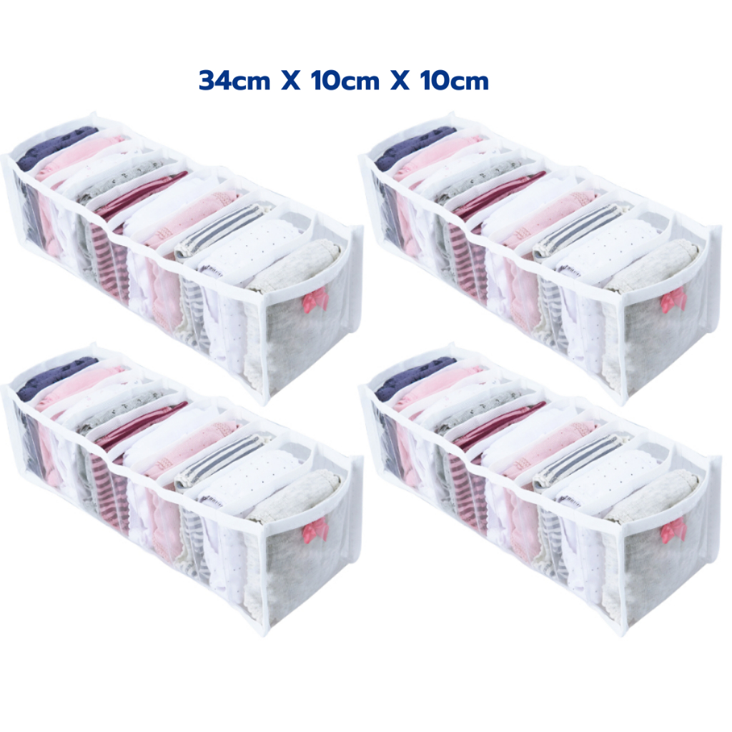 4 Organizadores De Gaveta Colmeia Calcinha/Cueca em Oferta na Shopee