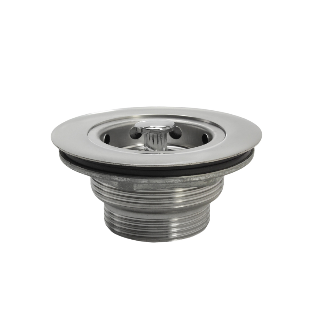 Válvula Pia Cozinha 100% Aço Inox Acabamento Premium 3 1/2