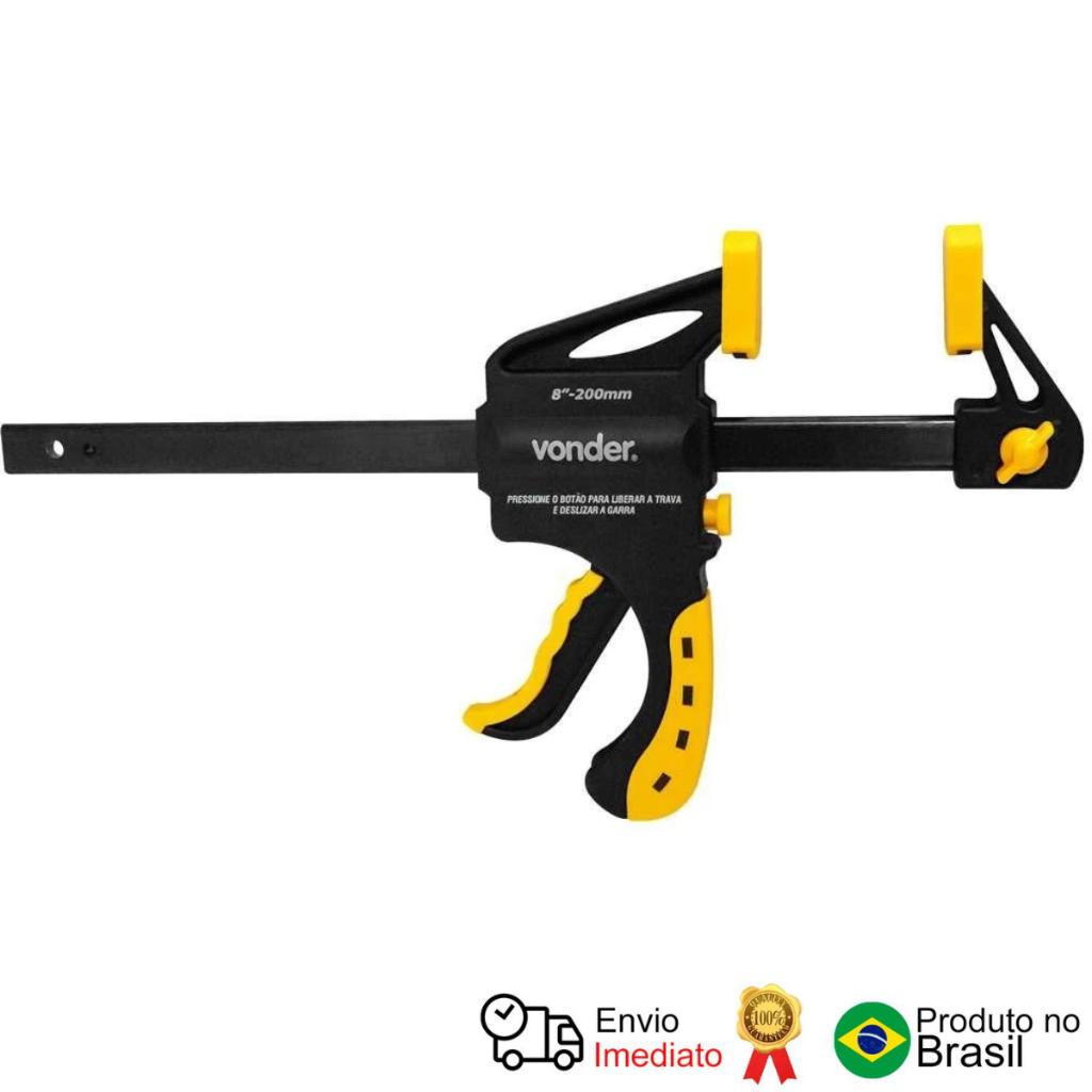 Grampo Tipo Sargento Aperto Rápido 8  203 Mm Ga 608 Vonder
