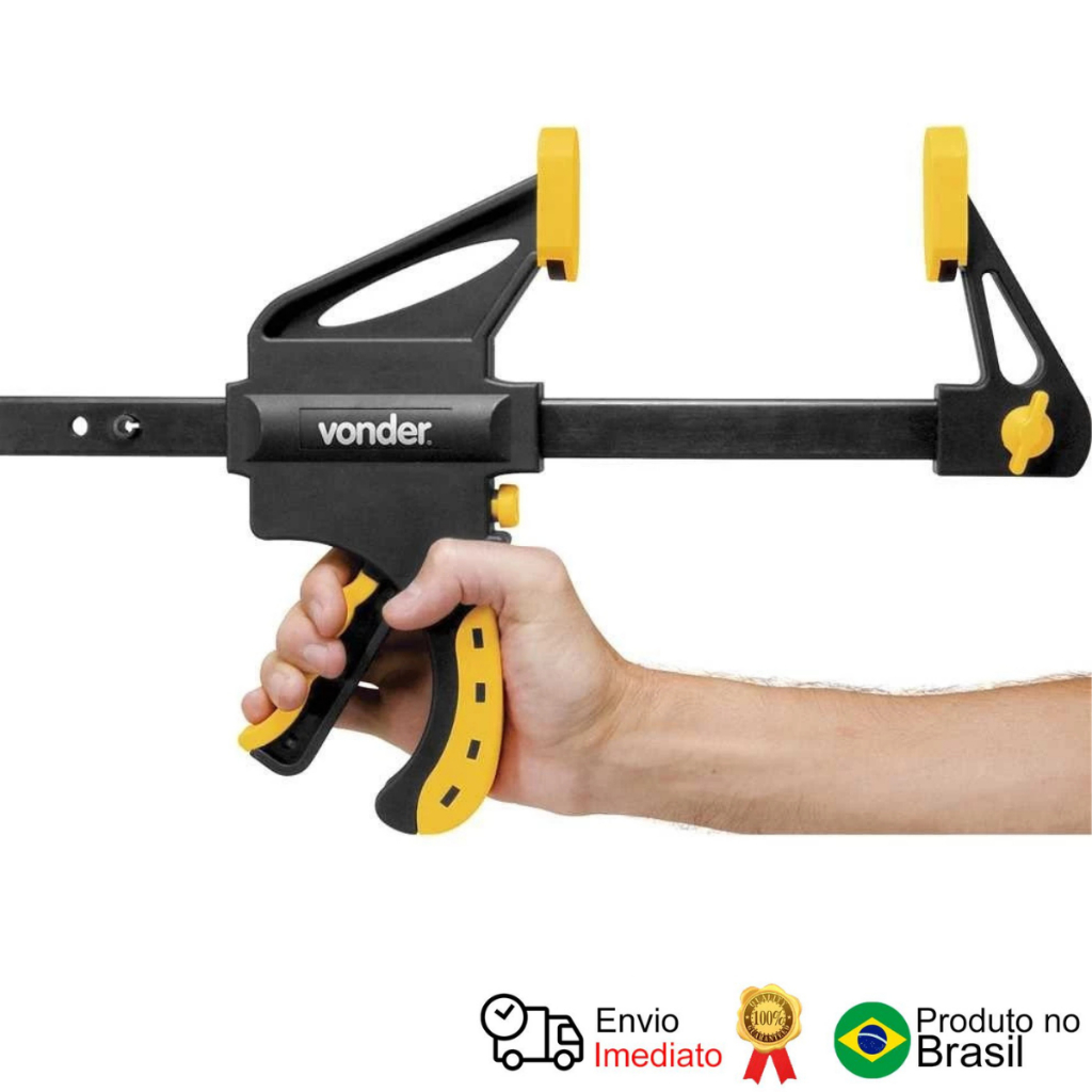 Grampo Tipo Sargento Aperto Rápido 12  304 Mm Ga 612 Vonder em Oferta na Shopee