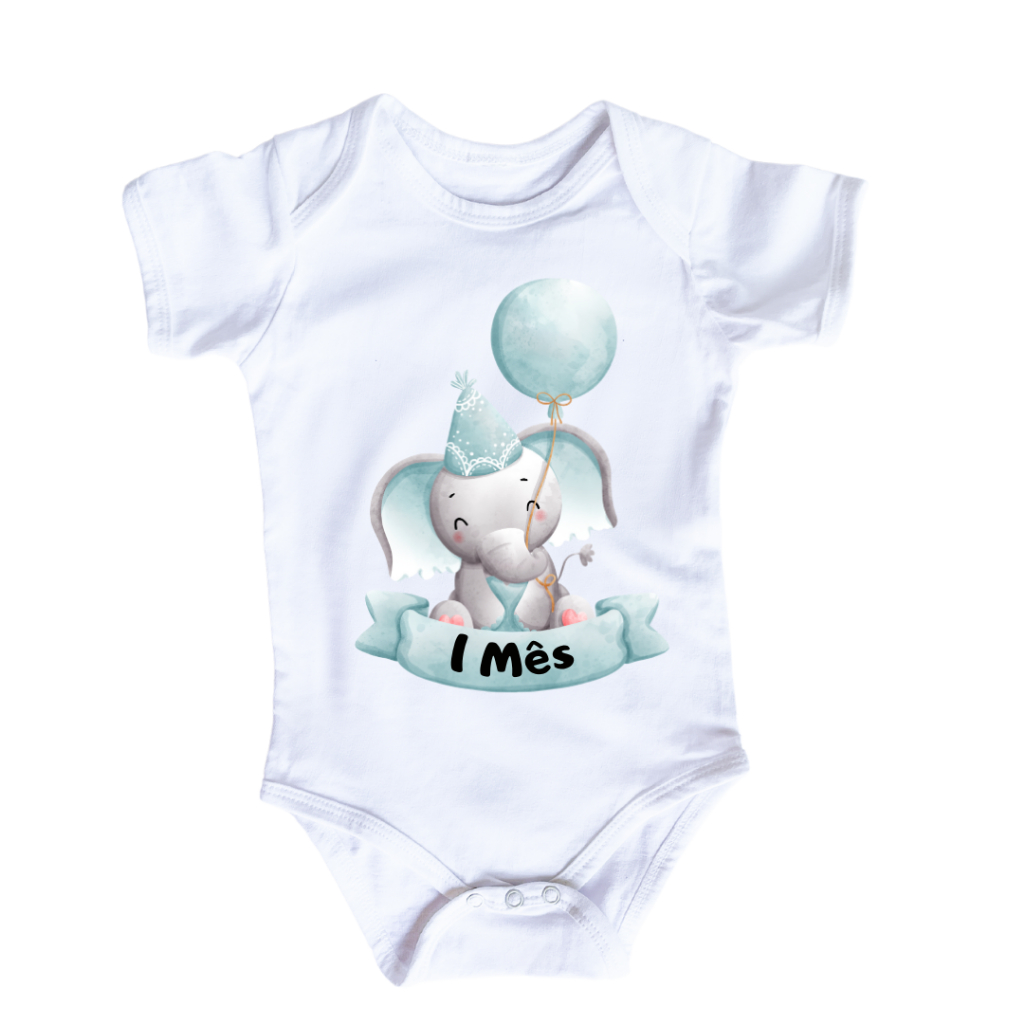 Body Bebê Menino Infantil Mesversario
