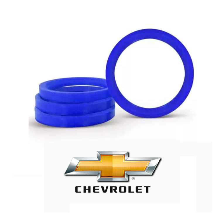 Kit 4 Anéis Centralizadores de Roda GM – Azul 72,6mm (Vaska, Mangels)