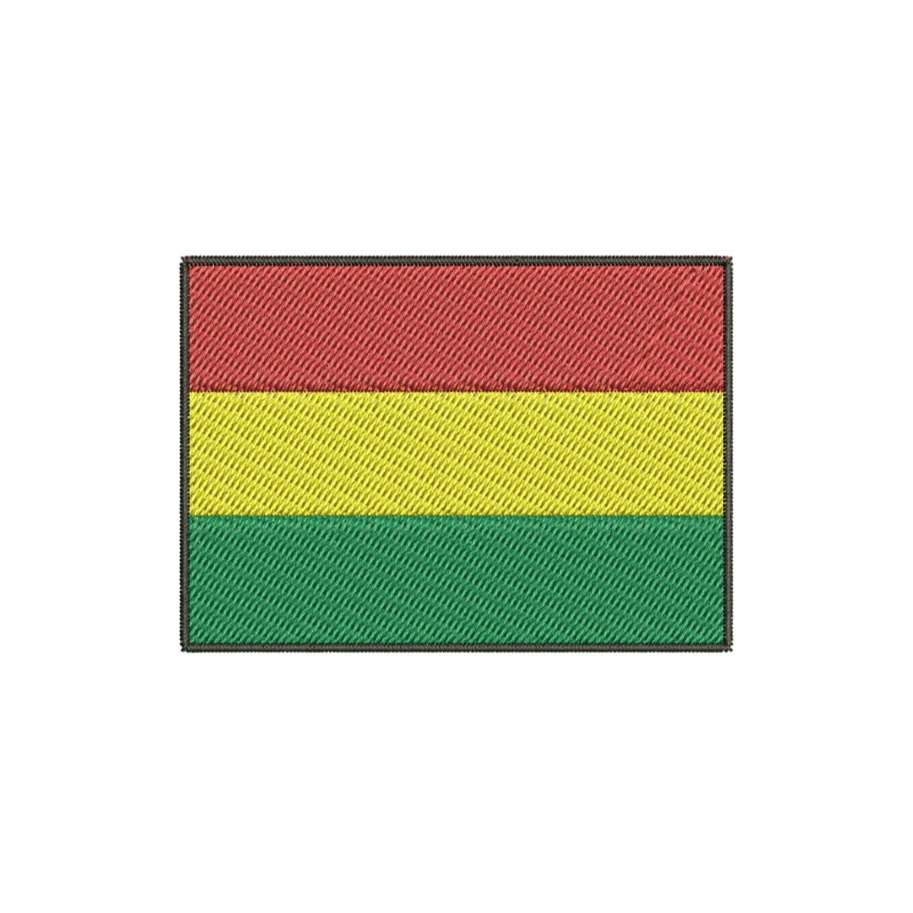 Patch Bordado Fecho de Contato - Bandeira Bolívia