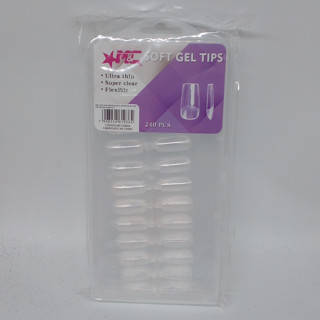 240 Unidades De Soft Gel Em Formato QUADRADA CURTA Nail Design em Oferta na Shopee