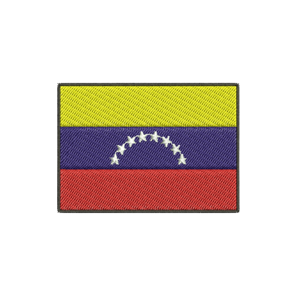 Patch Bordado Fecho de Contato - Bandeira Venezuela