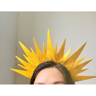 Kit De Arco Tiara Sol e Lua Duplo Fantasia Carnaval Constelação