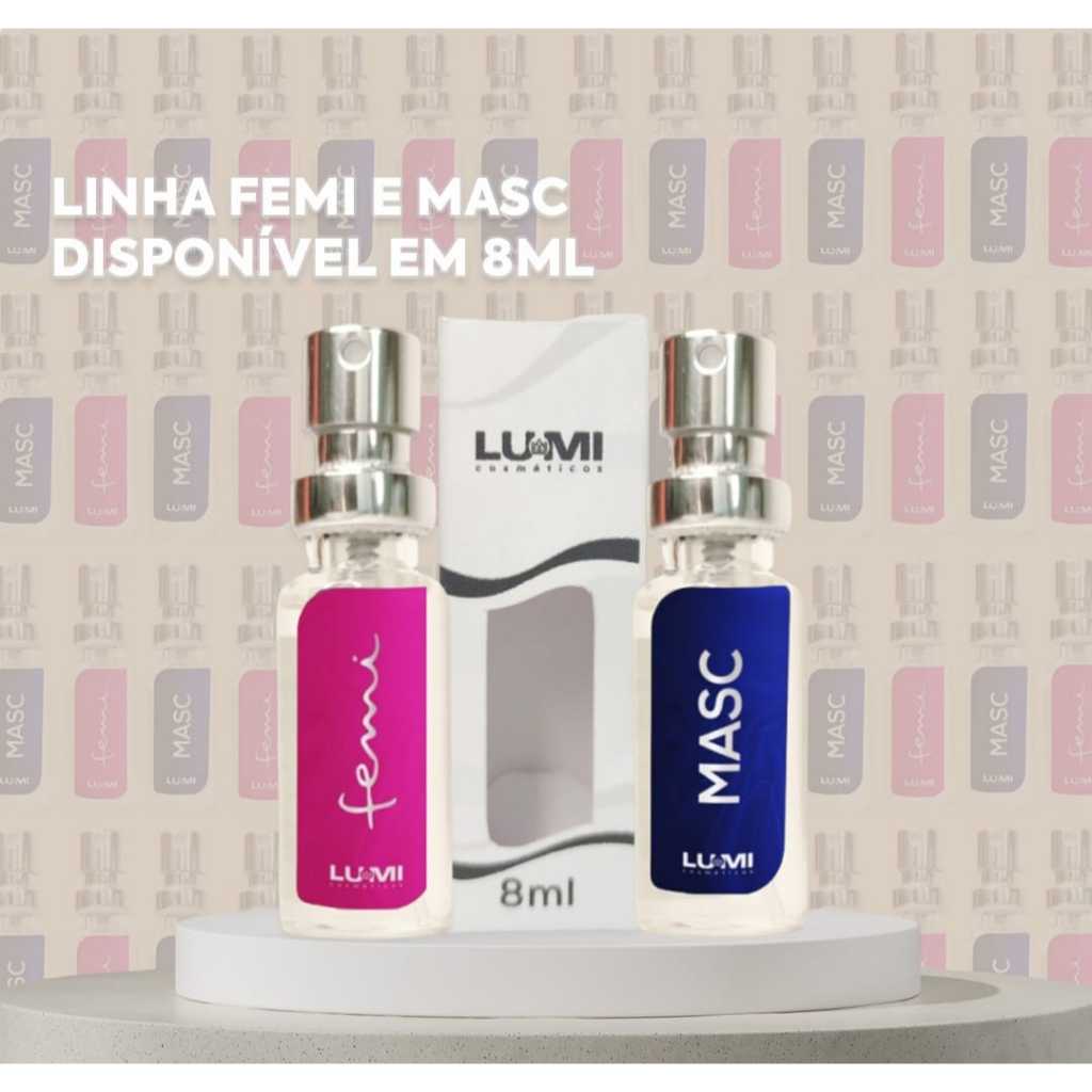 Perfume de bolso Lumi Cosmeticos 8ML - NOVO - ( Escolha a fragancia por mensagem)