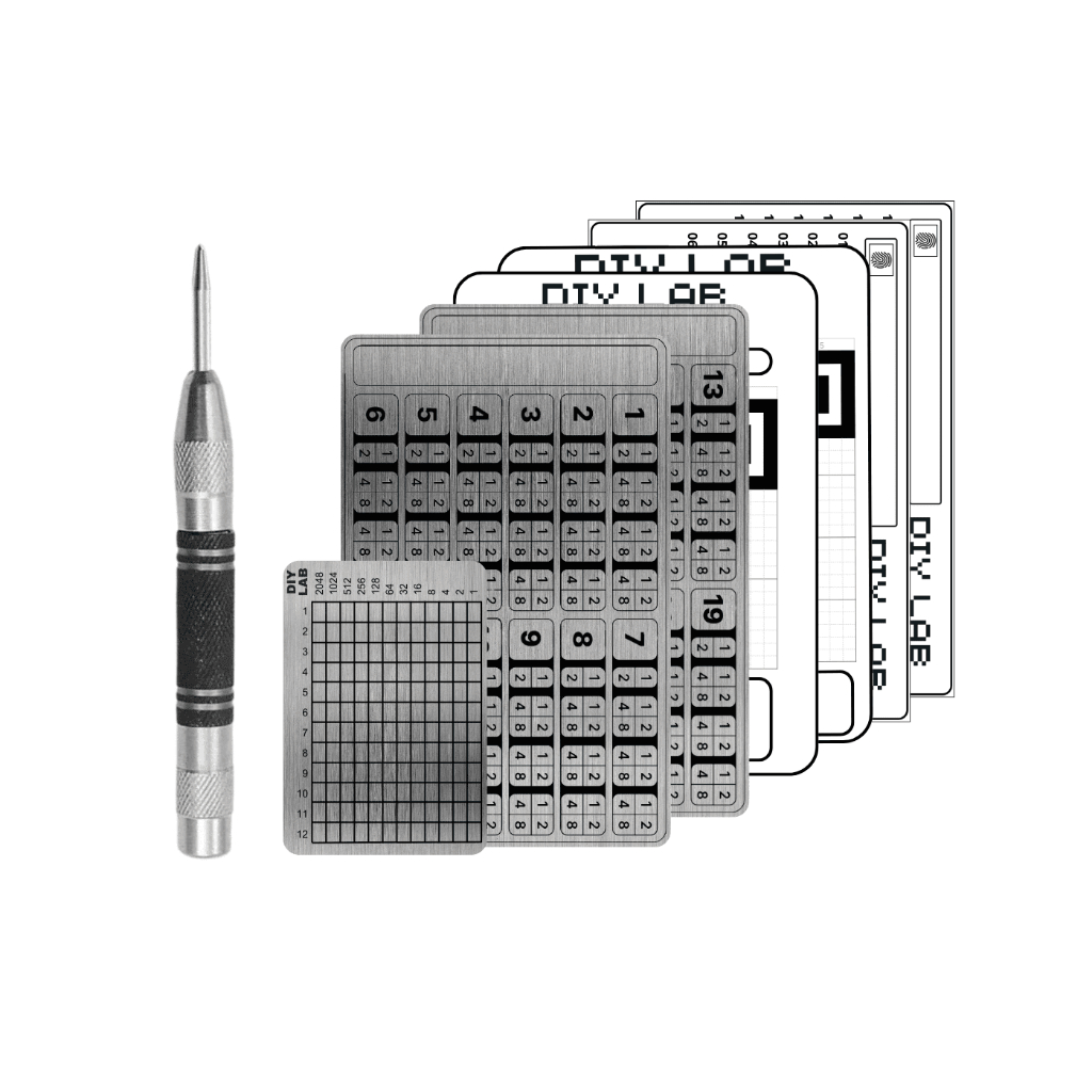 Kit Completo com 3 Carteiras Metálicas e Seed para Bitcoin e Criptomoedas - Segurança Garantida