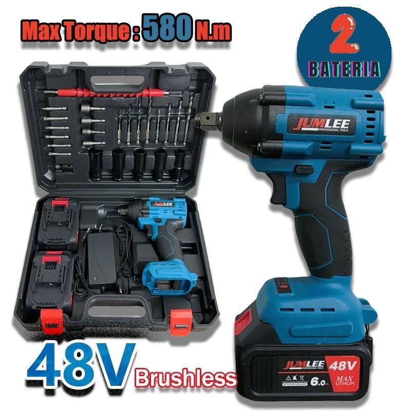 Remoção Chave De Impacto  Brushless Parafusadeira Chave De Impacto Bateria Lítio 48v