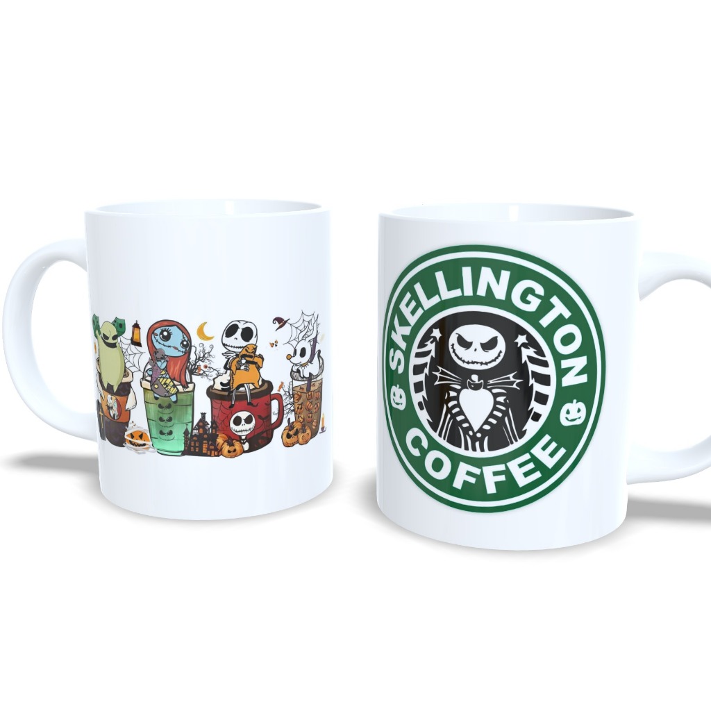 Caneca Personalizada Tim Burton Jack Grinch Coffee Starbucks Exclusiva