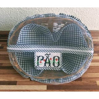 Cesta de Pão de bambu oval com cobertura e zíper de várias cores 35x26x10cm porta pão artesanal