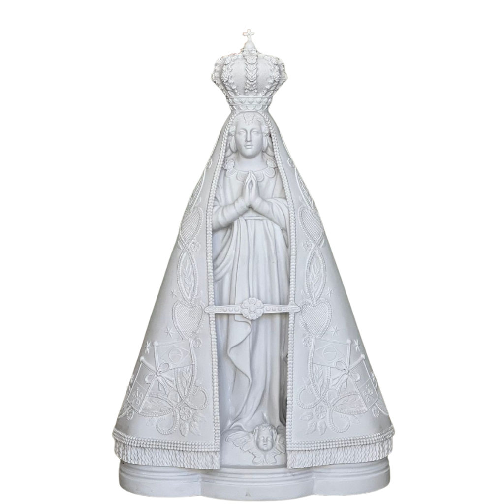 Imagem Nossa Senhora Aparecida 100cm Área Externa Pó Mármore