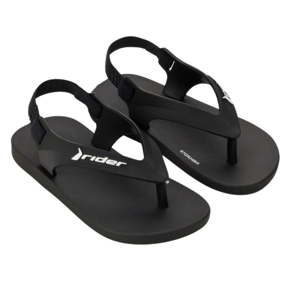 Chinelo infantil sandália Rider Feel baby menino e menina confortável com elástico original