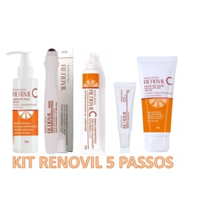 Kit 5 Produtos Renovil Vitamina C - Pele Firme e Iluminada - Abelha Rainha em Oferta na Shopee